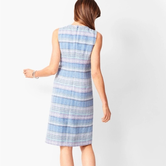 NWT Talbots Stripe Tweed Dress, 8P - Picture 2 of 11